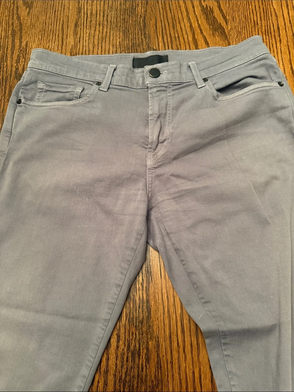 J Brand Star Slim Straight Gray Jeans 34 Stretch Garment Dyed USA Made